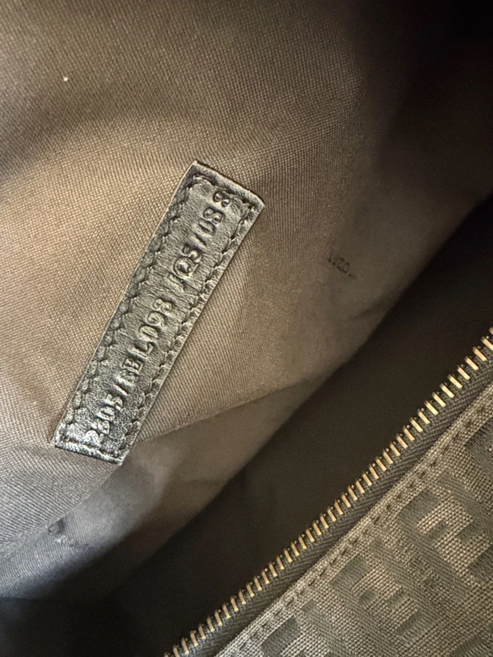 Fendi Black FF Logo Boston bag